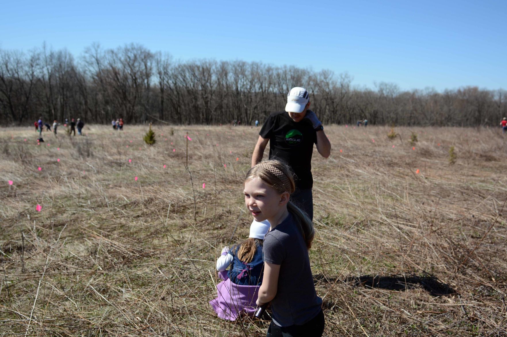 Earth Day tree planting in Baraboo Hills, April 20